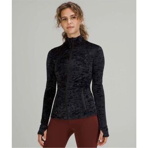 Size 20 Limited Edition Lululemon Black Velvet Velour Define Jacket